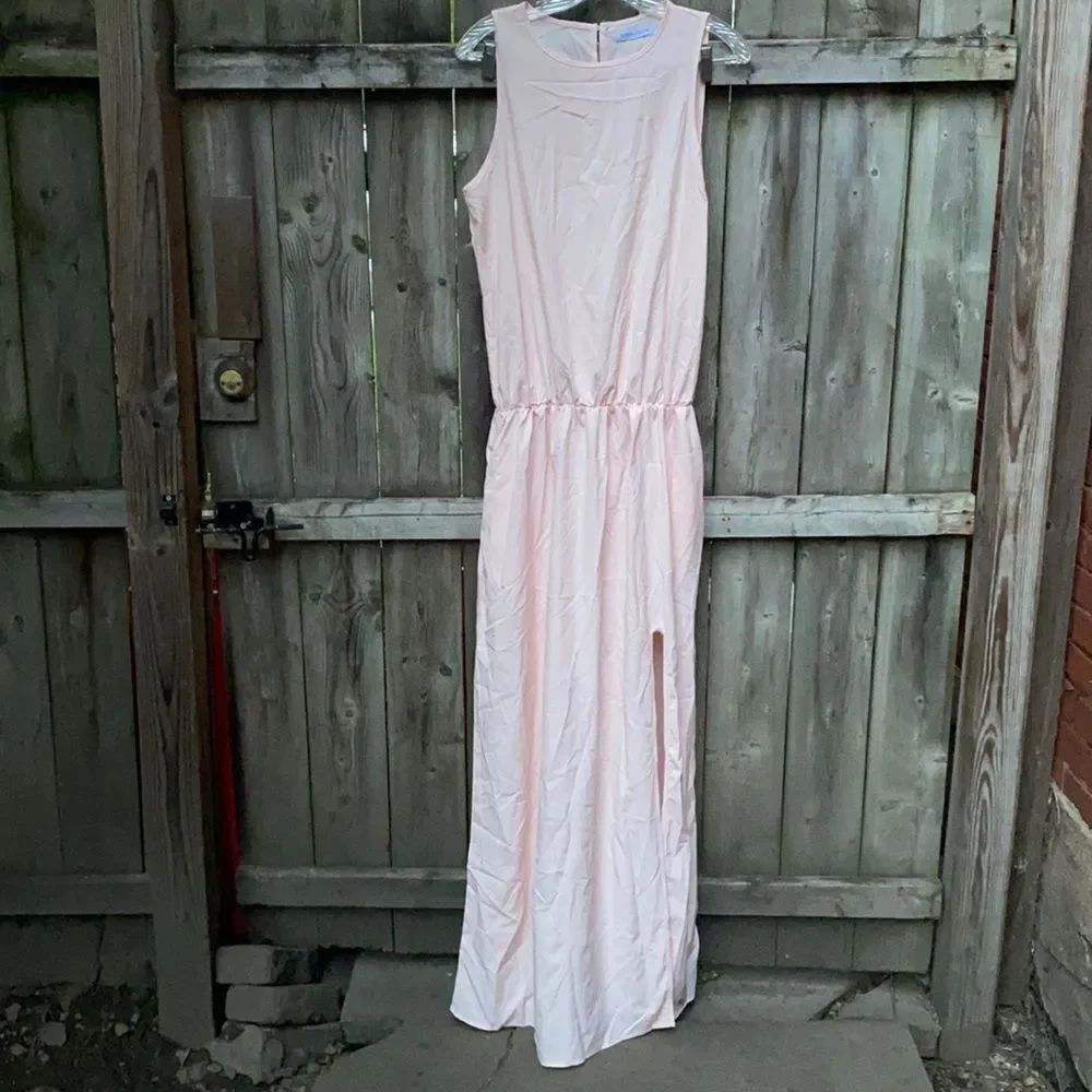 Miss Look Maxi Pale Pink Dress sz. M